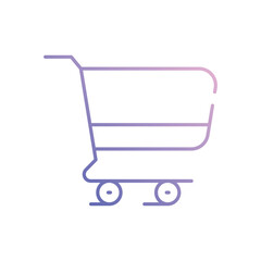 Shopping cart icon vector stock illustration