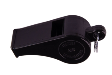 whistle black isolated on white or transparent background, png file