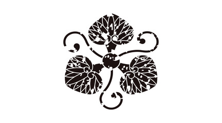 ２５家紋はんこ・片手蔓ニ三ツ葵.ai