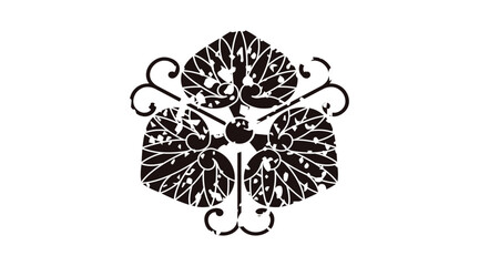 家紋はんこ・蔓三ツ葵.ai