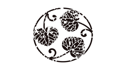 家紋はんこ・蔓三ツ葵ノ丸.ai