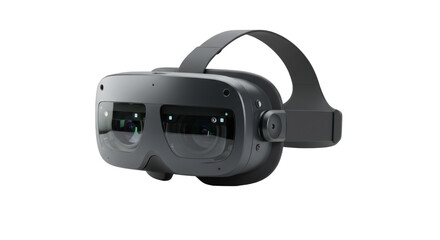 Obraz premium Immersive experiences: A cutting-edge augmented reality headset on white backdrop