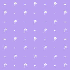 Abstract seamless pattern with candy. Retro checkered  purple  background.