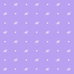 Abstract seamless pattern with candy. Retro checkered  purple  background.