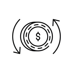 Cashback  icon vector stock illustration