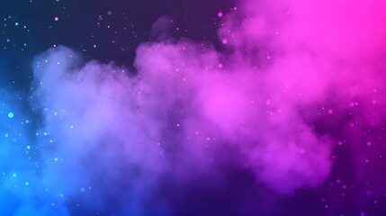 Abstract Purple Blue Smoke Nebula Background