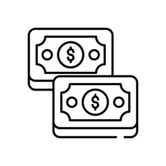 Money  icon vector stock illustration