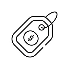 Price tag icon vector stock illustration