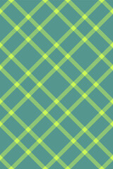 Lumberjack vector pattern plaid, geometric seamless fabric check. Greeting background tartan texture textile in lime and teal colors.