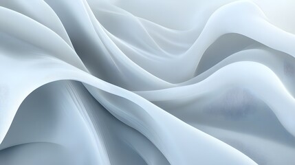 Obraz premium Abstract Flowing Light Gray Fabric