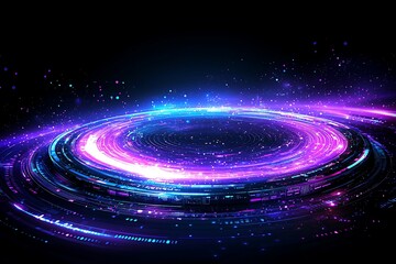 Abstract Digital Orbiting Glow