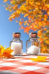 Autumn Salt Shakers on Picnic