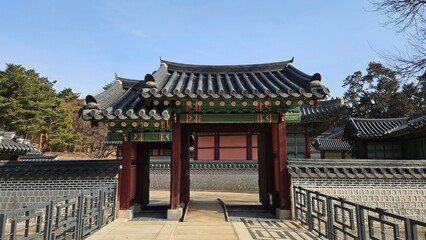 Korean palace beautiful and quiet scenery