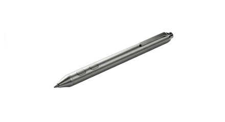 Digital stylus pen presented against a stark white backdrop under soft lighting