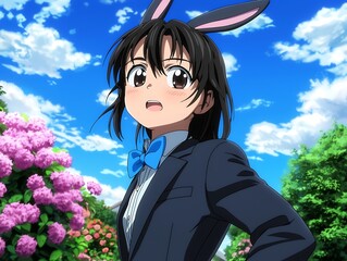 Anime Girl Outdoors (1)