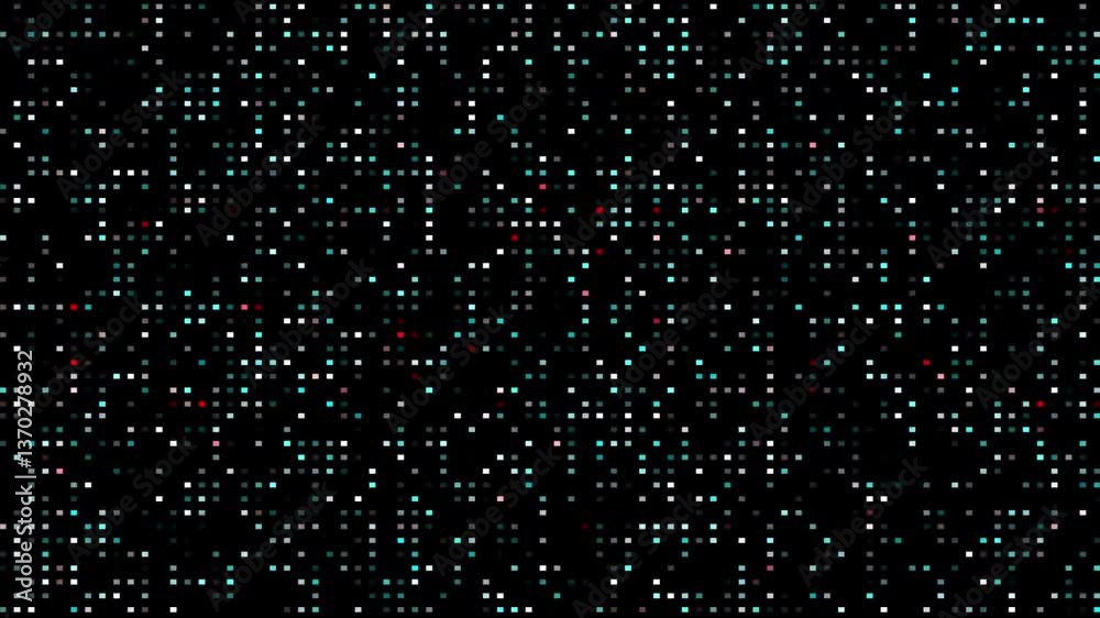 Poster abstract background random digital square shape dot metaphor digital data transfer for cyber technol
