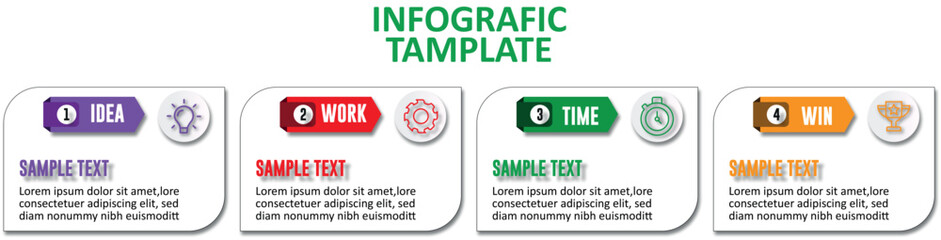 Business Infographic with Data Charts and Analytics