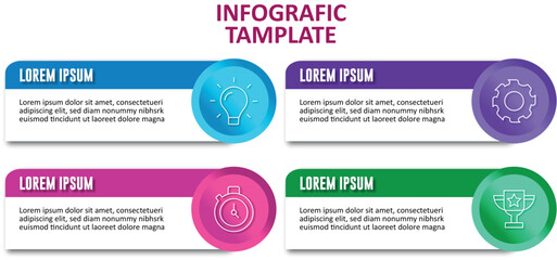 Colorful Timeline Infographic for Project Planning