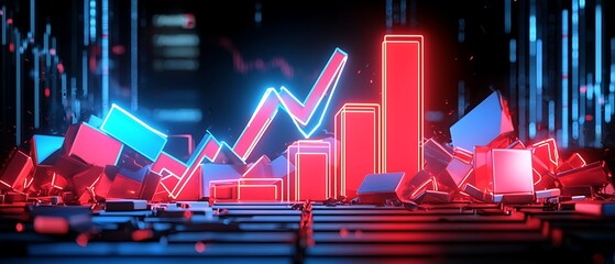 Neon Growth Chart Blocks.