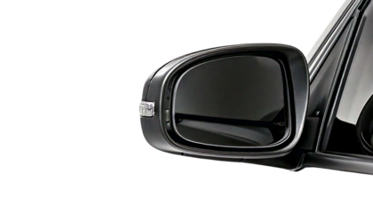 side mirror of a car isolated on transparent white background.
