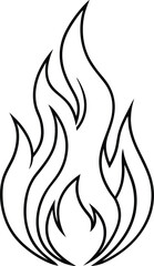 Fire Line Art Vector