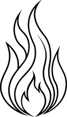 Fire Line Art Vector