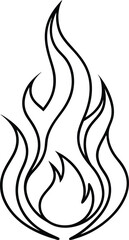 Fire Line Art Vector