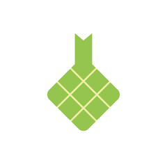 ketupat vector design. rice cake from indonesia traditional food illustration. theme for eid, idul adha idul fitr