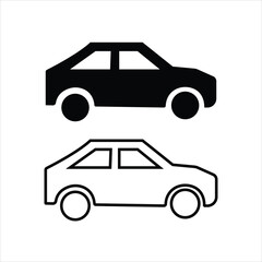 Car vector illustration with a stylish and classic design