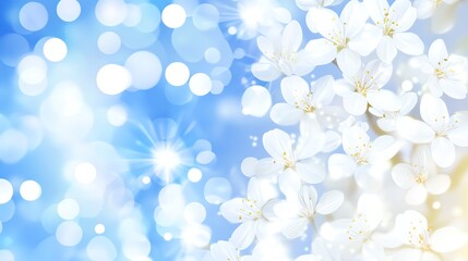 Spring Blossoms: Soft White Flowers