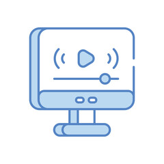 Streaming icon vector stock illustration