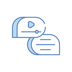 Chat icon vector stock illustration