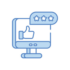 Rating icon vector stock illustration
