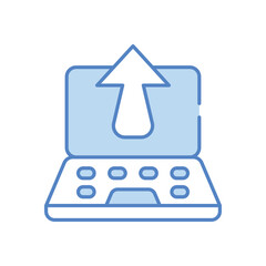 Upload File icon vector stock illustration