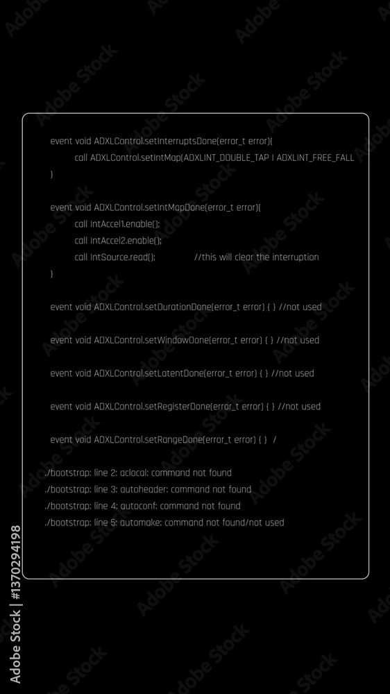 Aufkleber vertical video abstract background programming code frame with random animation text video overlay t