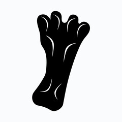 Elegant Bird Footprint Silhouette in Nature for Wildlife Enthusiasts and Eco-Friendly Designs