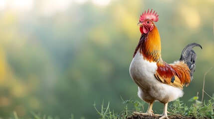 Rooster in natural setting