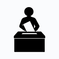 Democratic Voting Ballet Silhouette Concept for Election Campaigns