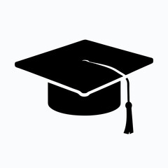Celebrate Success with Graduation Cap Silhouette in Four Different Angles