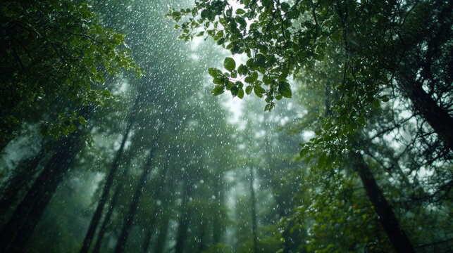 Rainfall in a Dense Forest