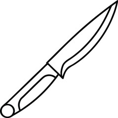 Knife Line Art Vector