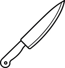Knife Line Art Vector