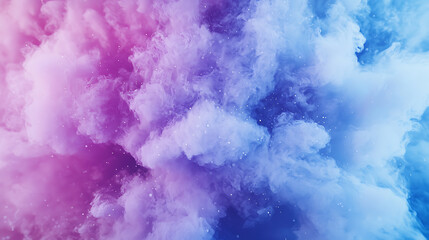 Fototapeta premium Dynamic colorful smoke explosion in a studio setting abstract visual art vibrant environment high perspective