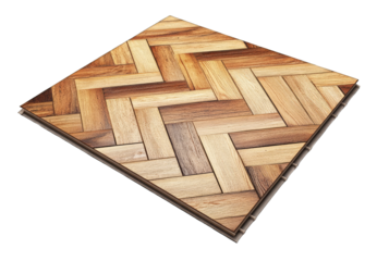Warm parquet flooring, cut out
