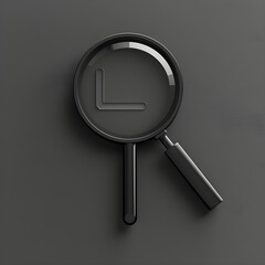Minimalist Zoom Out Icon - Magnifying Glass with Minus Sign for Digital Interfaces and Tools
