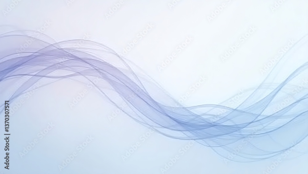 Poster abstract blue and purple wave design with soft gradients. elegant and calming aesthetic for various 
