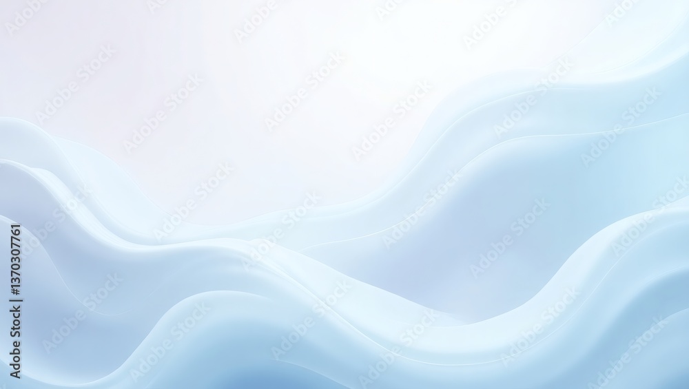 Aufkleber abstract flowing blue background with a smooth, wavy texture. the image suggests movement and fluidi
