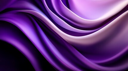 Fototapeta premium Abstract Purple Silk Waves: A Symphony of Shades and Textures