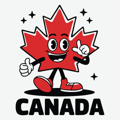 Fototapeta premium Canada Flag T-Shirt Designs Typography Vector Design