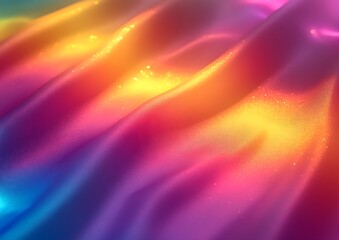 Vibrant Rainbow Fabric Texture: A Colorful Abstract Background
